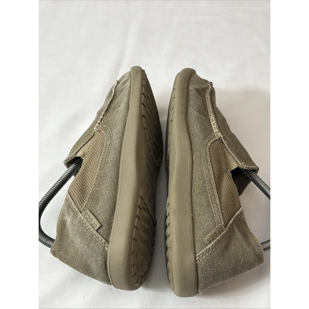 Crocs 202056 Men's Santa Cruz Slip-On Canvas‎ Boat Shoes Men's 8 Gym Comfy Shoe